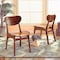 Baxton Studio Katya Mid-Century Modern Walnut Brown Finished Wood 2-Piece Dining Chair Set 183-11637-Zoro - alternate 2